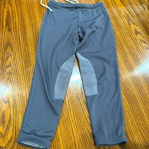 Fleece lined riding tights. Girls size Large